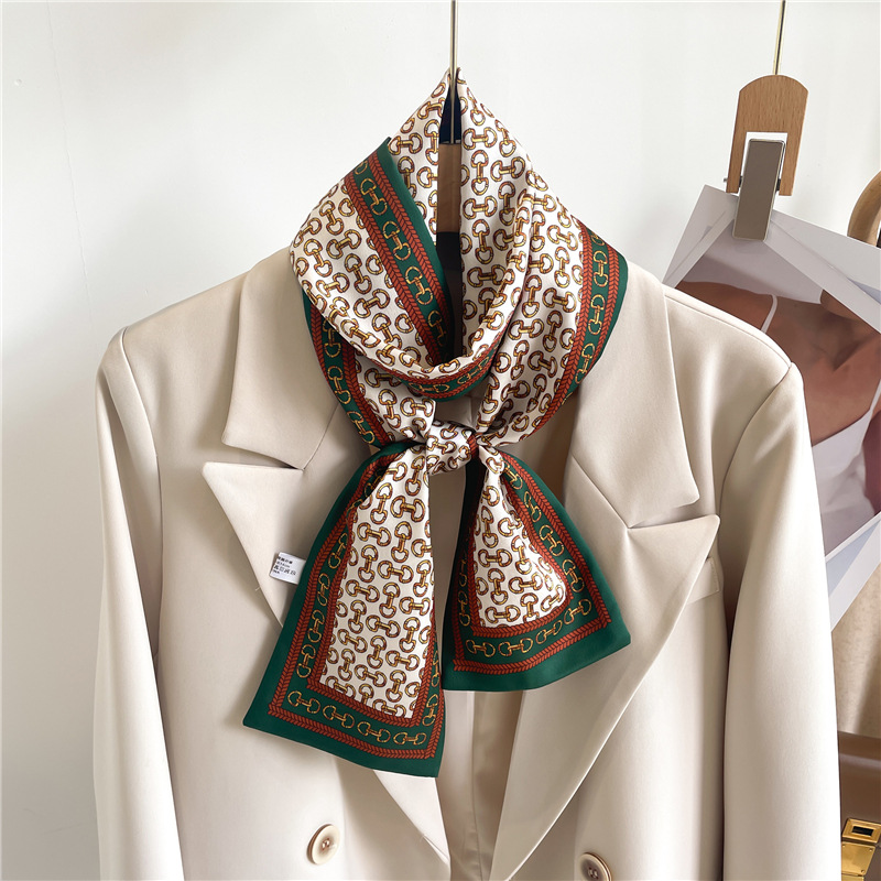 Face Scarf Mask - 2026 Women's Silk Feel Printed Design