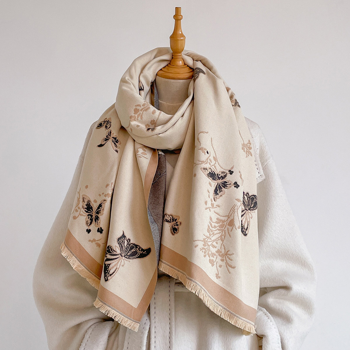 Women Imitation Cashmere Scarf - Pashmina Wrap Large recension och pris