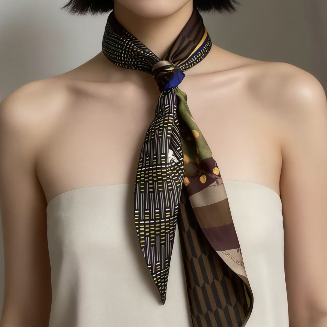 Luxury Print Long Hair Ribbon  - Face Scarf Mask recension och pris
