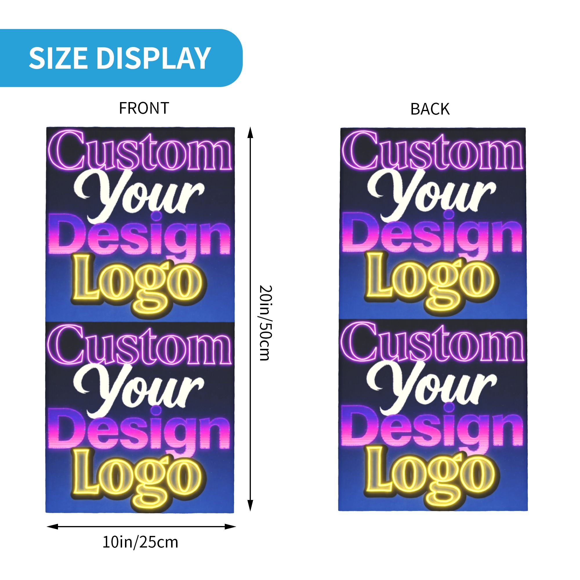 Custom Custom Your Design Logo - Neck Warmer Tube recension och pris