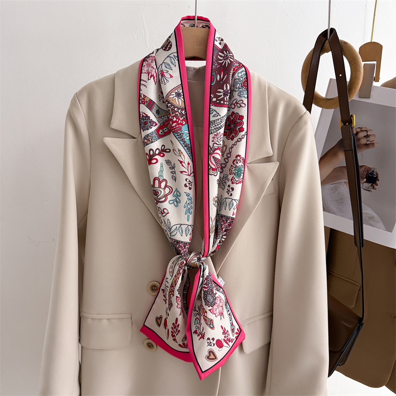 2026 Women's Silk Feel Printed - Face Scarf Mask recension och pris