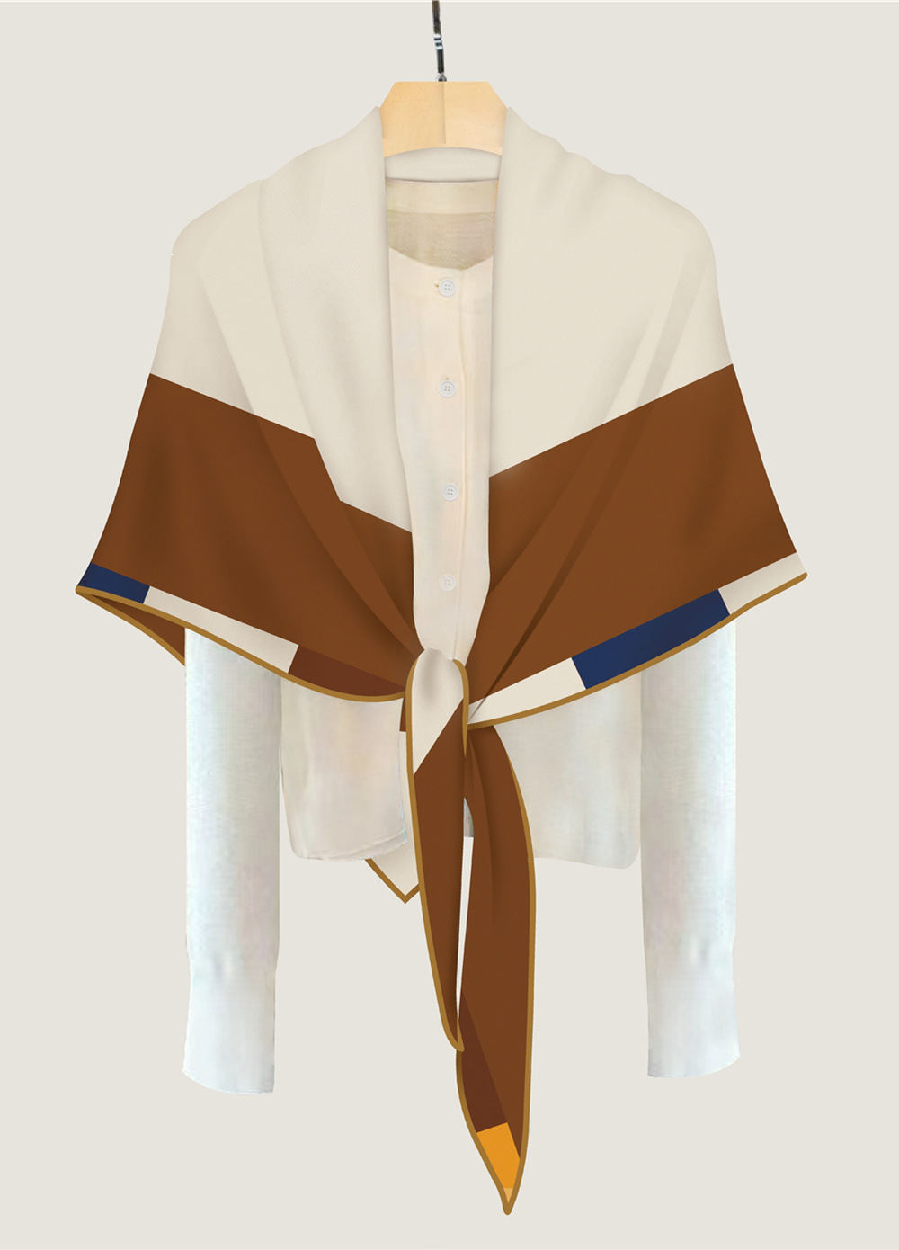 Triangle Cashmere Silk Scarf W - Pashmina Wrap Large recension och pris