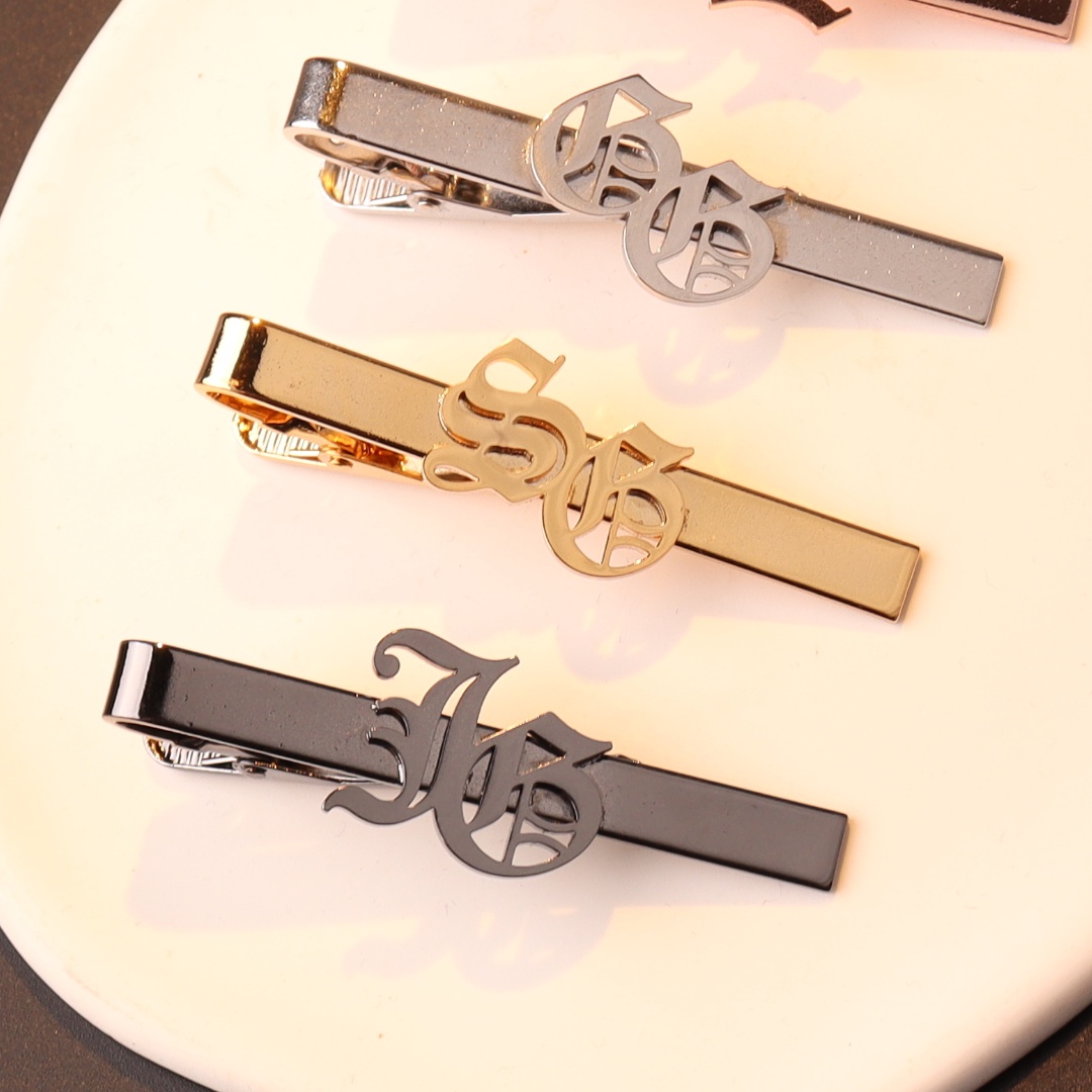 Custom Name Initials Tie Clip  - Tie Clip Silver recension och pris
