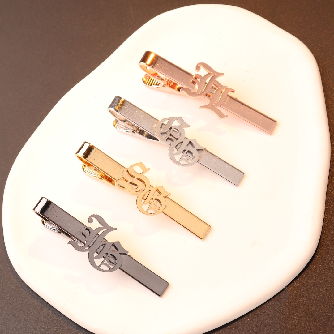 Custom Name Initials Tie Clip  - Tie Clip Silver recension och pris