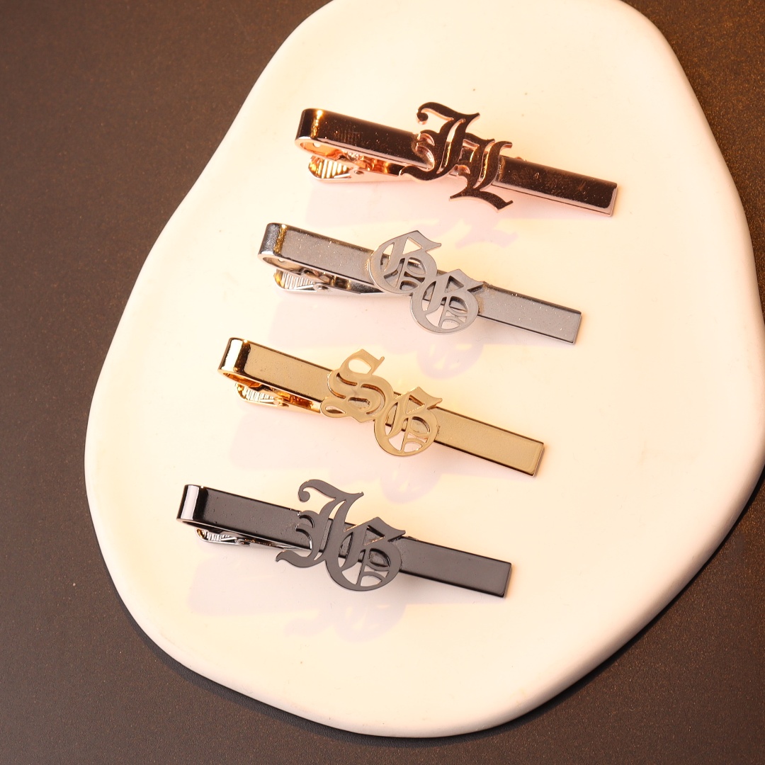 Custom Name Initials Tie Clip  - Tie Clip Silver recension och pris