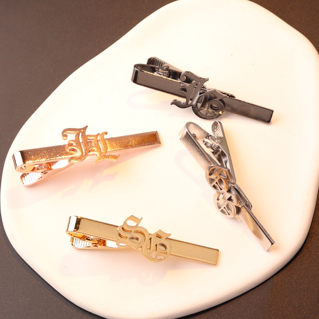 Custom Name Initials Tie Clip  - Tie Clip Silver recension och pris