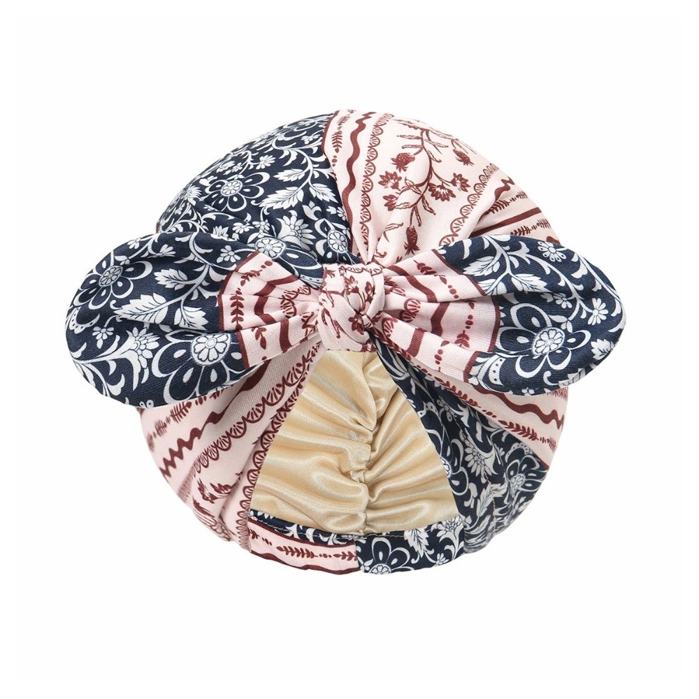 Satin Lined Bandana Turban Hat - Bow Tie Pre Tied recension och pris