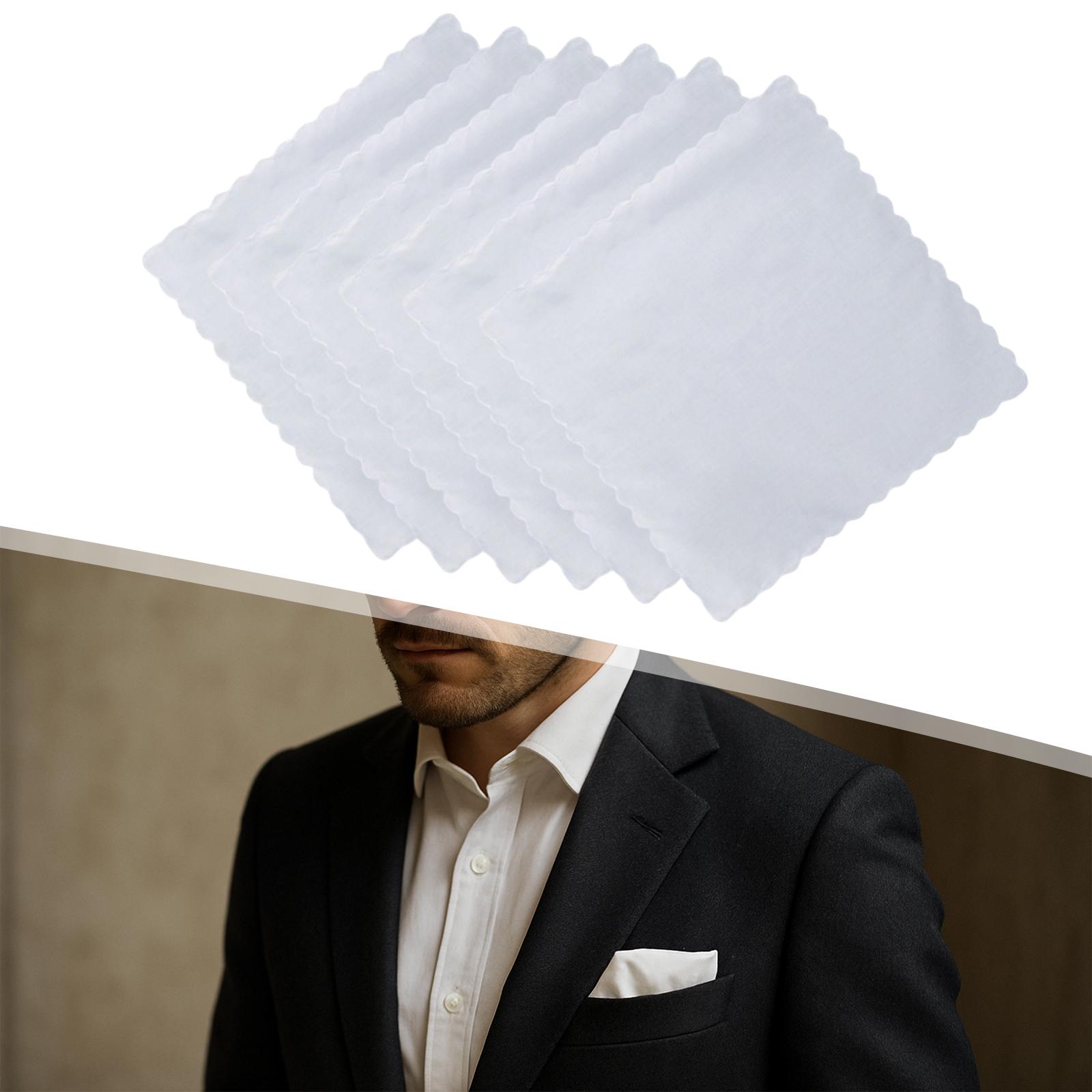 6 Pieces Cotton Handkerchiefs  - Handkerchief Cotton Men recension och pris