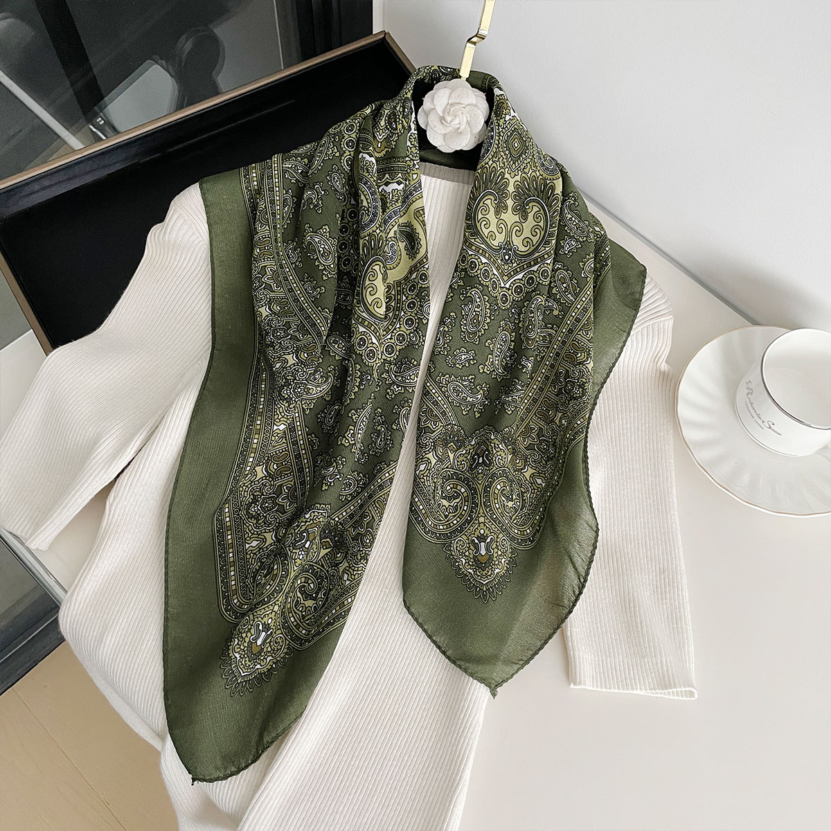 New Fashion 70X70cm Women's Sc - Bandana Cotton recension och pris